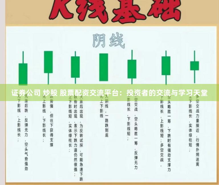 证券公司 炒股 股票配资交流平台：投资者的交流与学习天堂