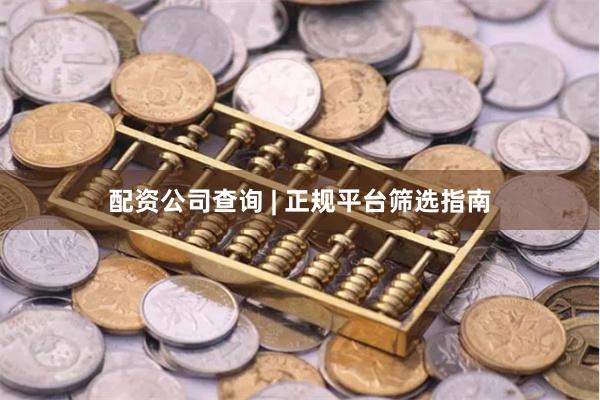 配资公司查询 | 正规平台筛选指南